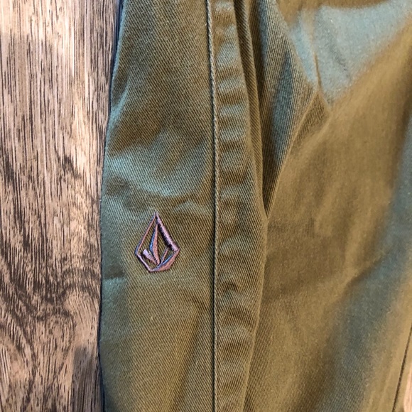 Size 32 Volcom Olive Green Modern Stretch Pants - Picture 7 of 7